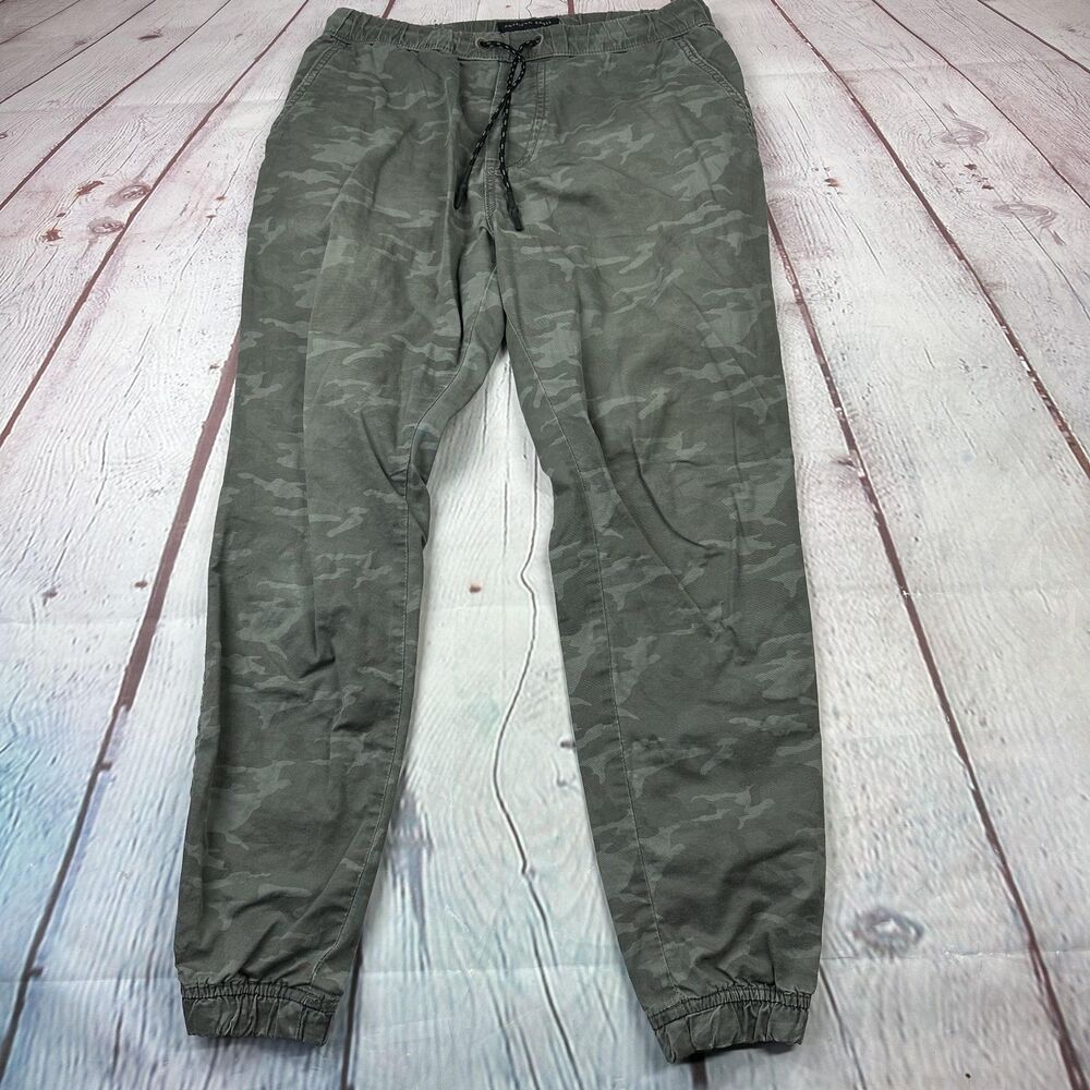 American Eagle Pants Women XS Green Camo Jogger Next Level Flex Drawstring Chino